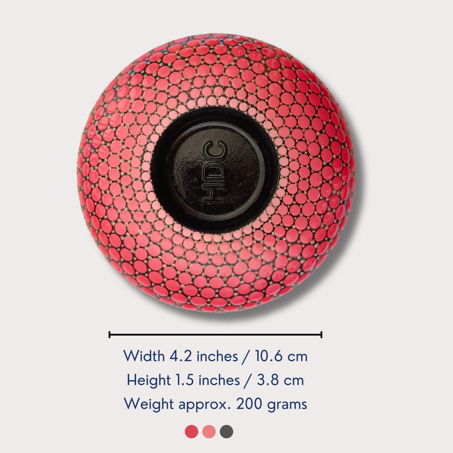 The Homely Habitat™ Handcrafted Concrete Tealight Candle Holder - Shades of Pink